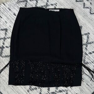 Vintage Chetta B Elegant Fringe Skirt